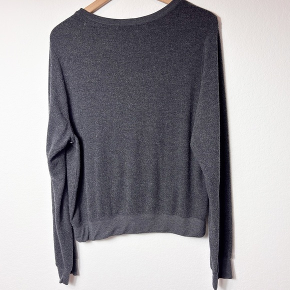 WILDFOX HAPPY DAYS GREY COLORFUL AHEAD WOMEN LONG SLEEVE PULLOVER SIZE XL - Picture 3 of 5